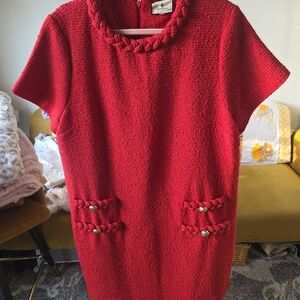 Tuckernuck Red Textured Mini Dress